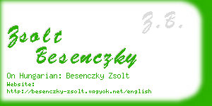 zsolt besenczky business card